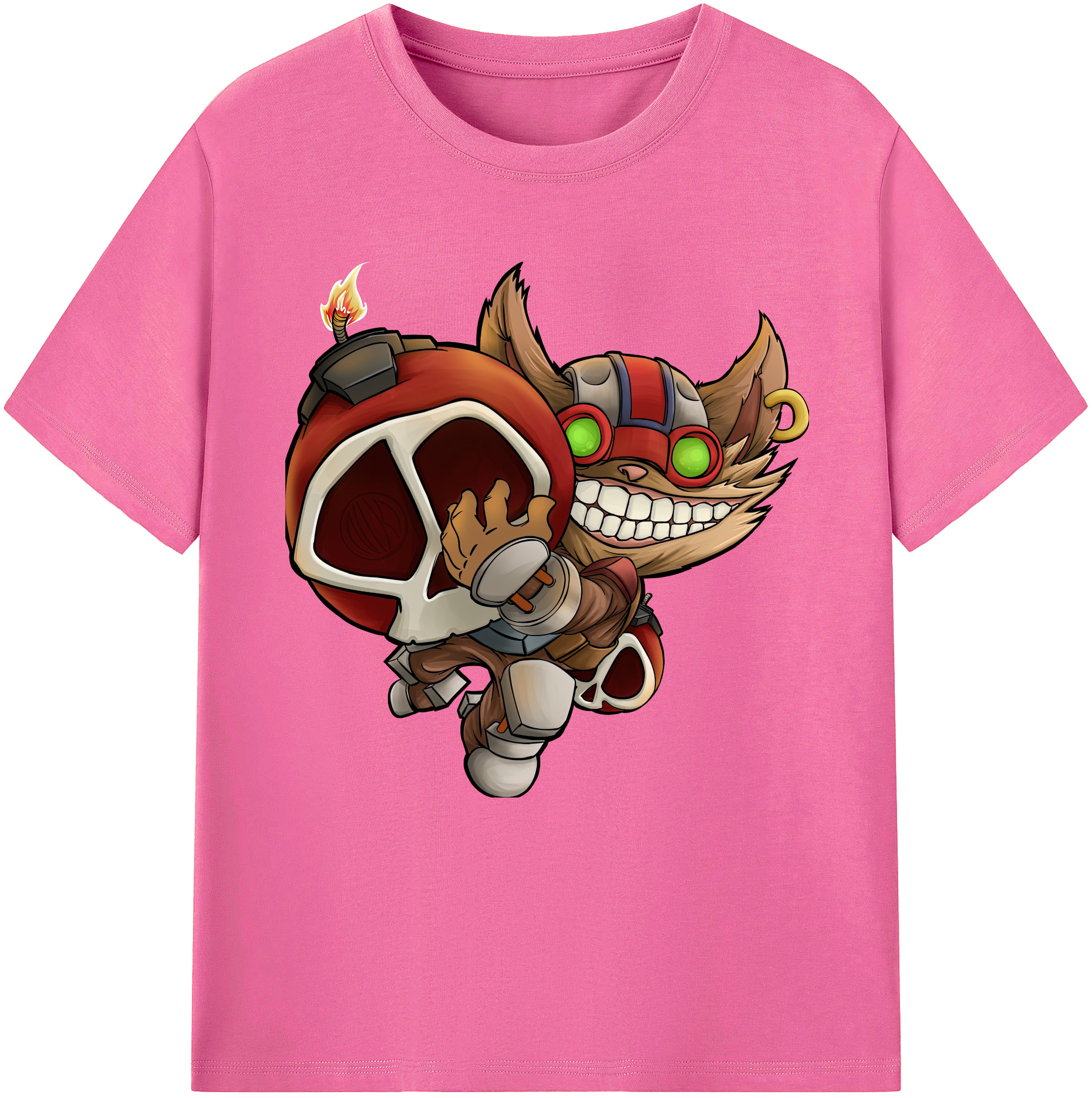 （画像用） リーグ・オブ・レジェンド League of Legends LOL レディースカジュアルプリントTシャツ（綿100％）